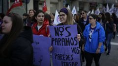 Manifestaci�n feminista en A Coru�a en el 2019