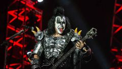 Gene Simmons, del grupo Kiss, en el festival Monsters Of Rock 2015, en So Paulo (Brasil). Los rockeros estn en el cartel de Resurrection, en Vivero (Galicia), y Rock Fest Barcelona