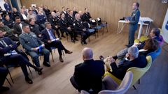 Guardias civiles y polic�as nacionales y locales, as� como representantes de la seguridad privada, asistieron a la jornada sobre inteligencia artificial celebrada en A Coru�a.