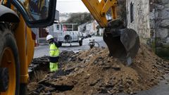 Los trabajos en la calle Ferm�n Rivera