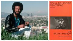 El m�sico y poeta Gil Scott-Heron y la portada de la edici�n de sus memorias que publica Libros del Kultrum