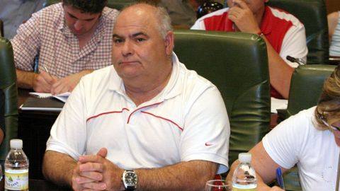 C�ndido Castro, Canucho, en un pleno de Ribeira en el 2006