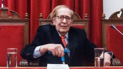 Ram�n Tamames, en una conferencia en Madrid el 14 de marzo
