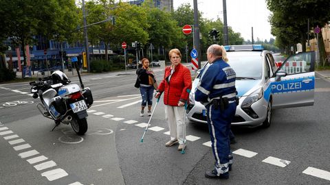 Evacuaci�n masiva en Fr�ncfort