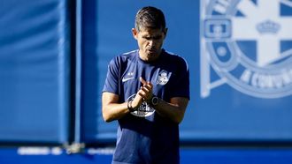 Antonio Hidalgo, durante un entrenamiento en el D�por Training Center.