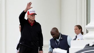El presidente de Estados Unidos, Donald Trump, este domingo en la Casa Blanca.
