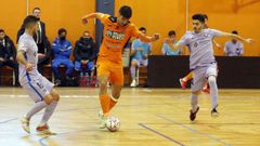 Pitero, en el partido de Liga frente al Barcelona disputado en Vista Alegre