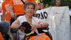Maricarmen, en una imagen de archivo tomada durante su desahucio en Madrid.