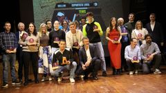 Foto de familia da &uacute;ltima Gala do Deporte de Vilagarc&iacute;a, na que se entregan o Premio a Mellor Deportista a as menci&oacute;ns especiais a persoas, clubs, entidades e empresas que sobresaen no deporte local.