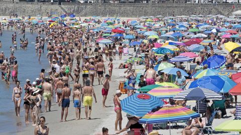 Playa de Silgar, en Sanxenxo