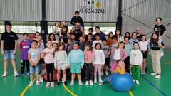 Los asistentes al campamento Somozas-Tech