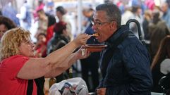 Enchenta de marisco en O Grove