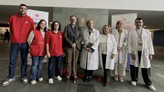 Un equipo del centro de par�lisis cerebral y da�o cerebral de Cruz Roja en Castro Ribeiras de Lea utiliz� el traje para mostrar algunas de las dificultades que pueden aparecer tras un ictus.