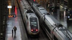 Trenes estacionados en la estaci�n Madrid-Puerta de Atocha-Almudena Grandes.