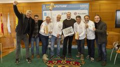 De izquierda a derecha: Ramilo, Iv�n Ra�a, David P�rez, Fran G�mez Pallas, Daniel Barreiro, Miguel Puertas, Marcos Pombo y Luis Penido