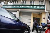 Vista exterior de la sede del Colegio de Veterinarios, en el barrio coru��s de Matogrande. 