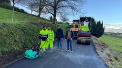 Obras viaria entre Enci�n y As Senras, Soandres.