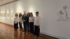 El Director de la Fundaci�n Mingote recorri� la muestra en Ferrol.