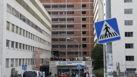 Obras del nuevo edificio de hospitalización de Ourense