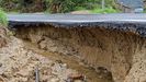 Secuelas de los temporales en las carreteras del sur lucense