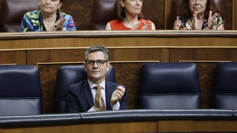 Félix Bolaños, el pasado 18 de junio en el Congreso.