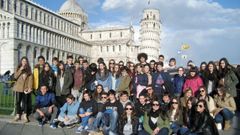 Foto de archivo de alumnos del IES Sanxillao en Italia