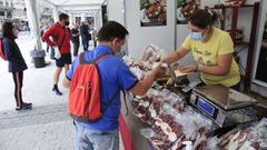 Un puesto de la Feira Eurorrexi�n de Lugo. 