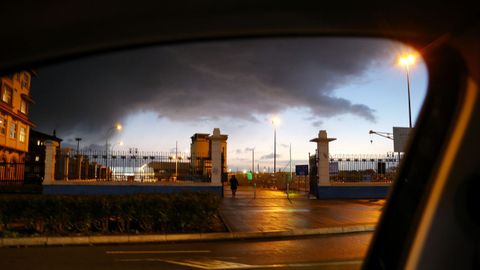 Nubes de la borrasca Ingrid sobre A Coru�a