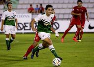 Churre finaliz� la falta que aprovech� el Racing en el campo del Atl�tico Astorga. 