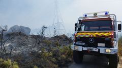 Incendio forestal en Pastoriza