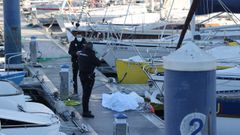 Amplio dispositivo en el N�utico de A Coru�a tras la aparici�n de un cad�ver
