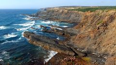 Vista de la costa del Algarve