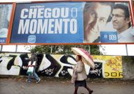 Carteles electorales de Feijoo en la campa�a del 2009. 