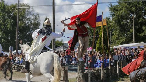 Batalla entre moros y cristianos, en Rairiz de Veiga, en una imagen de archivo.