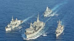 Triple aprovisionamiento del �Cantabria� con la OTAN