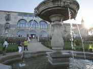 Jardines del Palacio de Sober, en una jornada de puertas abierta en agosto del 2010. 