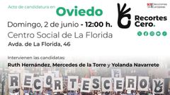 Acto de Recortes Cero en Oviedo