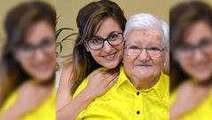 Laura acompaa a Teresa desde hace cuatro aos. A pesar de la diferencia de edad, entre ellas ha surgido una bonita amistad reforzada por la aficin de ambas a cantar. 