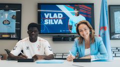 El nuevo jugador del Celta Fortuna Vlad Silva.