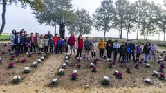 Visita de alumnos del Ben-Cho-Shey al Parque da Igualdade.