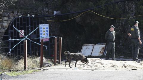 Exterior de la mina de Cerredo, en la que el pasado 31 de marzo murieron cinco trabajadores y otros cuatro resultaron heridos a causa de una explosi�n