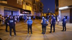 Agentes desplegados en Torre Pacheco para contener los disturbios vividos en Torre Pacheco.