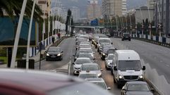 Atasco en Alfonso Molina por un accidente en Linares Rivas 