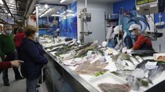 La plaza de abastos de Ourense el pasado mi�rcoles