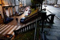 La peatonalizaci�n de Carreira do Conde busca una transici�n suave del casco viejo al Ensanche. 