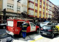 El operativo y la cervecer�a al fondo.