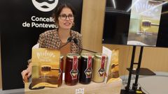 Anabel Gulas durante la presentacin de la XXXV Feira do Mel de Pontevedra