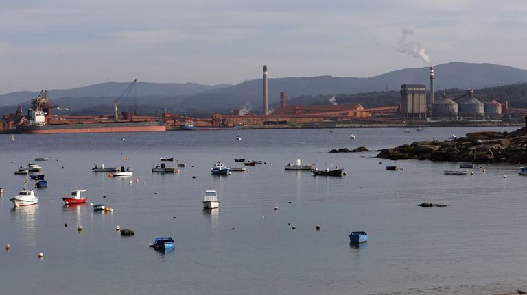 Vista de Alcoa desde Mors, en Xove