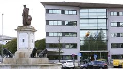 El edificio de los juzgados de Lugo, en la Praza de Avil�s.