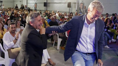 Ruiz Rivas y Alfonso Rueda, este domingo en Ribeira